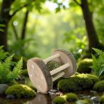 Natural Wooden Chew Toy for Small Pets