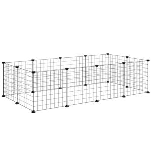 Pawhut 12-Panel Metal Pet Playpen for Small Animals