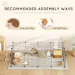 Pawhut 12-Panel Metal Pet Playpen for Small Animals