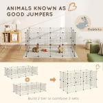 Pawhut 12-Panel Metal Pet Playpen for Small Animals
