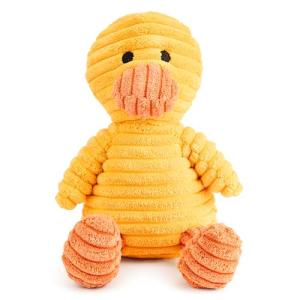 Zappi Co Yellow Duck Squeaky Plush Toy for Dogs