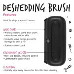Gentle Deshedding Brush for Dogs and Cats