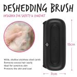 Gentle Deshedding Brush for Dogs and Cats