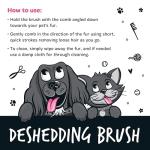 Gentle Deshedding Brush for Dogs and Cats