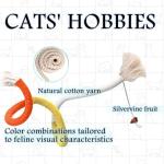 4-Pack Interactive Cat Toys with Scratching Post