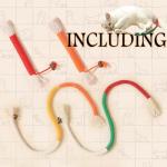 4-Pack Interactive Cat Toys with Scratching Post