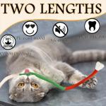 4-Pack Interactive Cat Toys with Scratching Post