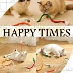 4-Pack Interactive Cat Toys with Scratching Post