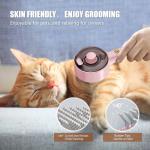 Cat Steam Brush and DeFur Comb for Pets