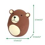 CHIWAVA Fun Squeaky Brown Bear Dog Toy Set