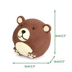 CHIWAVA Fun Squeaky Brown Bear Dog Toy Set