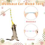Vaktop Interactive Cat Wand Toys - 3 Pack