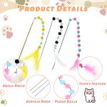 Vaktop Interactive Cat Wand Toys - 3 Pack