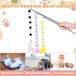 Vaktop Interactive Cat Wand Toys - 3 Pack