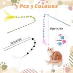 Vaktop Interactive Cat Wand Toys - 3 Pack