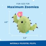 BARK Consuela Cactus Interactive Plush Dog Toy