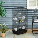 PawHut Bird Cage with Perches and Food Bowls