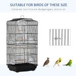 PawHut Bird Cage with Perches and Food Bowls