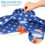 Rechargeable Interactive Cat Toy with Feather & Sound