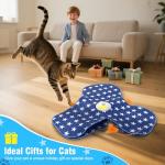 Rechargeable Interactive Cat Toy with Feather & Sound