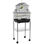 PawHut Bird Cage with Stand and Slide Tray