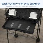 PawHut Bird Cage with Stand and Slide Tray