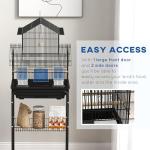 PawHut Bird Cage with Stand and Slide Tray