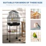 PawHut Bird Cage with Stand and Slide Tray