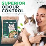 Munnie Biodegradable Dust-Free Cat Litter 30L