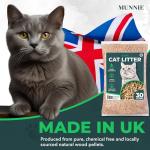 Munnie Biodegradable Dust-Free Cat Litter 30L