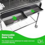 Stackable Bird Nest Box with Rolling Stand 42