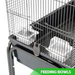 Stackable Bird Nest Box with Rolling Stand 42