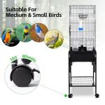 Stackable Bird Nest Box with Rolling Stand 42