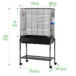 Stackable Bird Nest Box with Rolling Stand 42