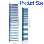 Stainless Steel Pet Grooming Combs - 2 Pack