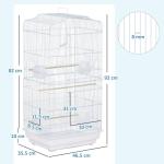 PawHut Multi-Level Bird Cage for Small Birds