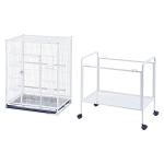 Large Parrot Cage with Rolling Stand and Wheels