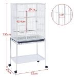 Large Parrot Cage with Rolling Stand and Wheels