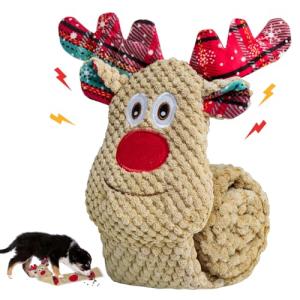 Christmas Squeaky Puzzle Dog Toys - No Stuffing