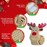 Christmas Squeaky Puzzle Dog Toys - No Stuffing