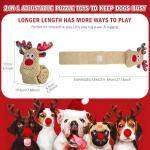 Christmas Squeaky Puzzle Dog Toys - No Stuffing