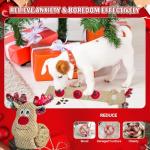 Christmas Squeaky Puzzle Dog Toys - No Stuffing