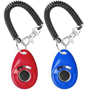 2 Pack Dog Training Clicker with Strap