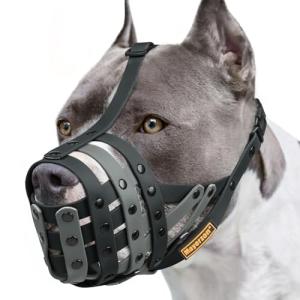 Mayerzon Lightweight Basket Muzzle for Large Dogs