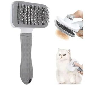 Self-Cleaning Slicker Brush for Dogs and Cats