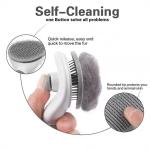 Self-Cleaning Slicker Brush for Dogs and Cats