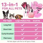 13-Piece Dog & Cat Grooming Kit Essentials