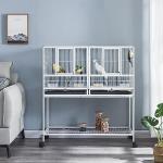 Large Metal Bird Cage with Rolling Stand