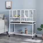 Large Metal Bird Cage with Rolling Stand