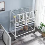 Large Metal Bird Cage with Rolling Stand